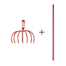 Heavy Duty 7 Tine Hand Tiller | Cultivator With 5 Feet Handle